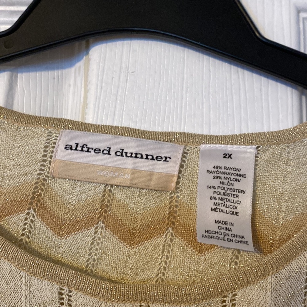 ALFRED Dunner womens top; size 2X - Picture 3 of 4